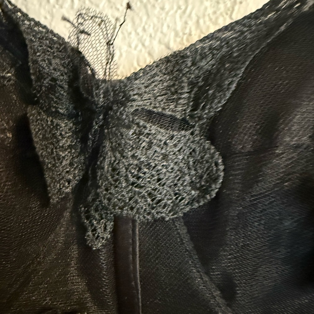 Black 3D Butterfly Tulle Maxi Dress Corset Bodice Romantic Goth Fairycore Size 8 - Picture 8 of 16